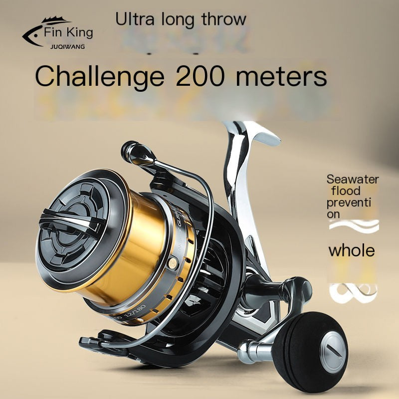 All-Metal Black Gold Spinning Fishing Reel