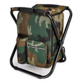 YESIACE Camo Camping Stool Backpack with Cooler