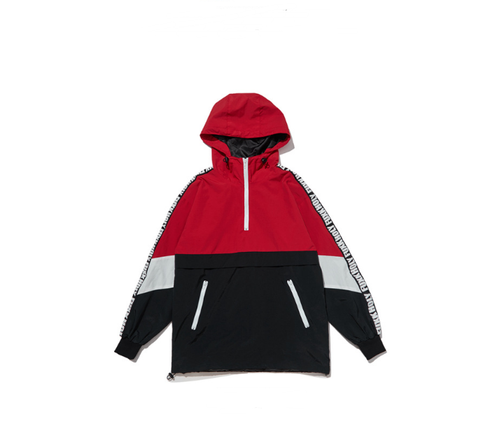 Stylish Lettered Windbreaker