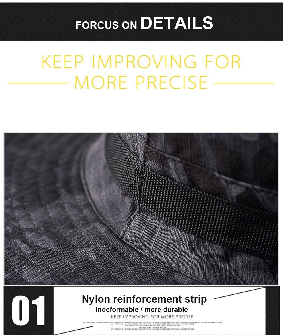 Wide Brim Boonie Bucket Hat