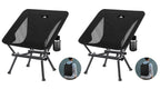 AnYoker Portable Folding Camping Chair with Backpack Bag - 2 Pack
