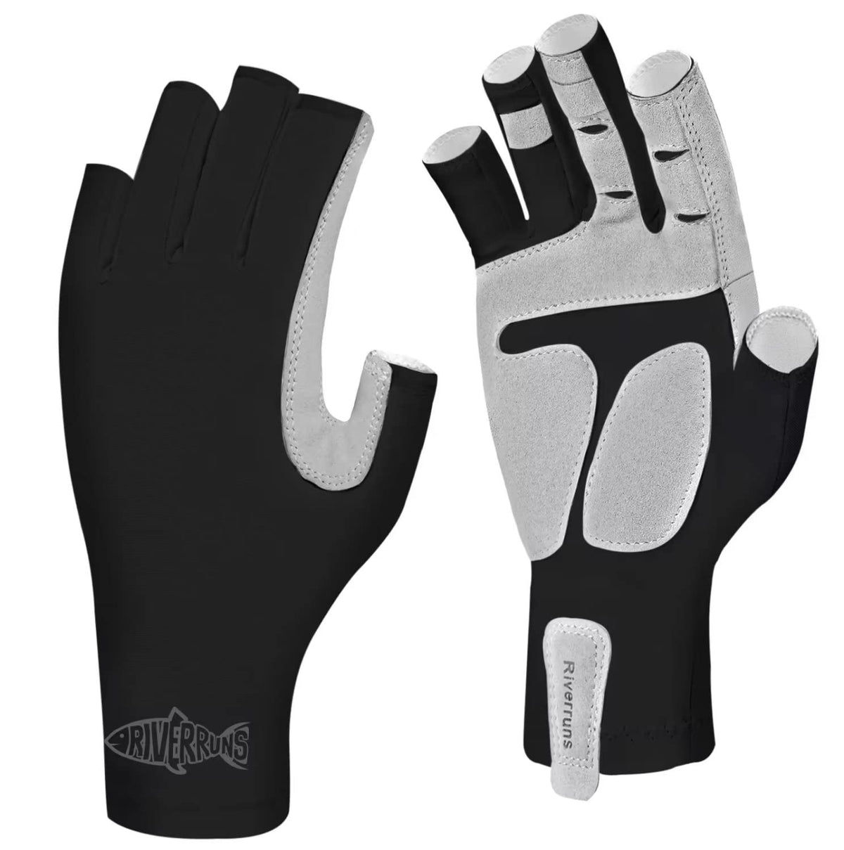 UPF 50+ Fingerless Fishing & Kayak Gloves