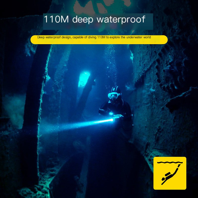 P50 Underwater Diving Flashlight - 2000LM