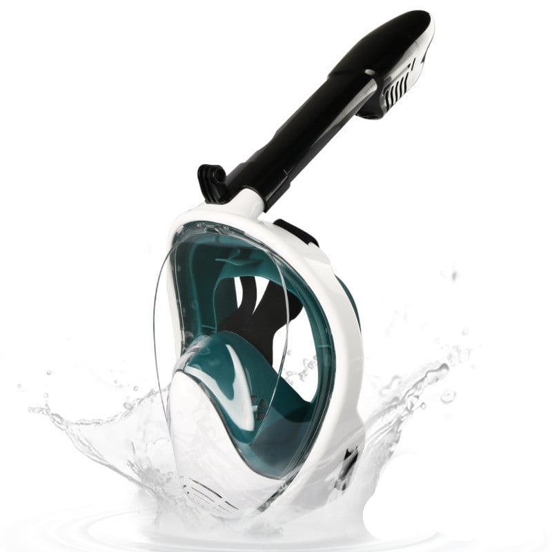 Full Face Snorkelling Mask with Dry - Top Snorkel
