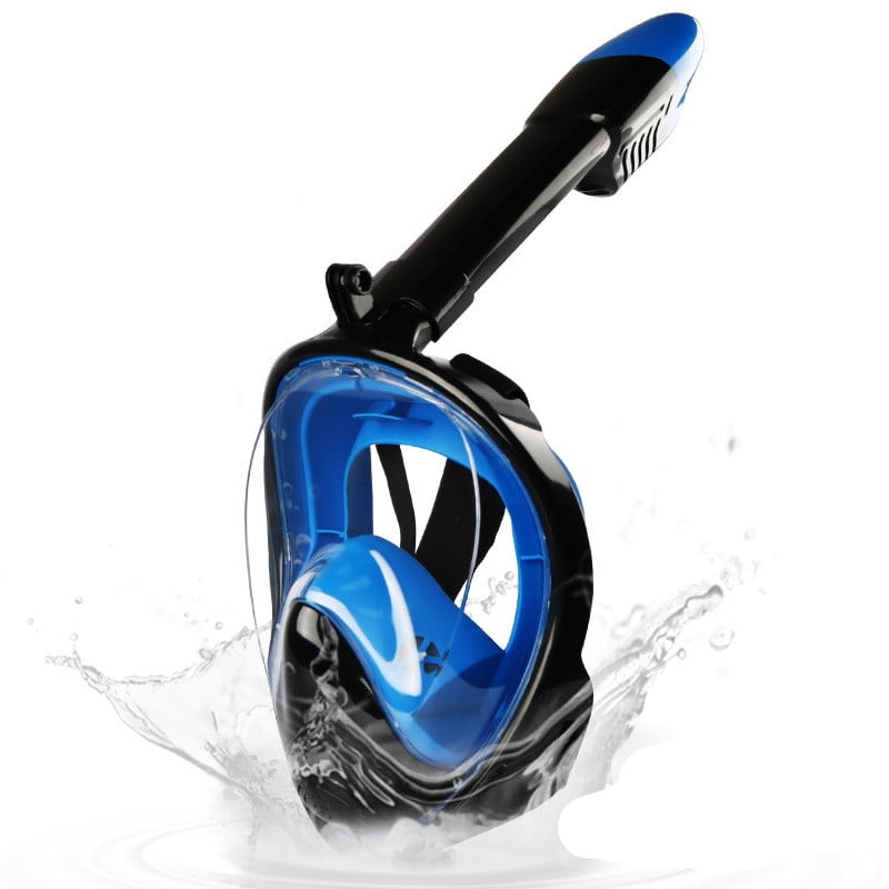 Full Face Snorkelling Mask with Dry - Top Snorkel