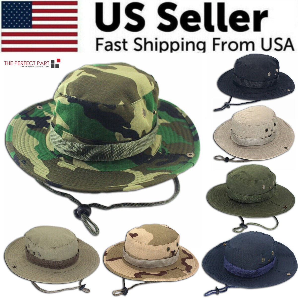 Wide Brim Boonie Bucket Hat