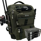 Baitium 40L Fishing Tackle Backpack with Rod Holders - Green