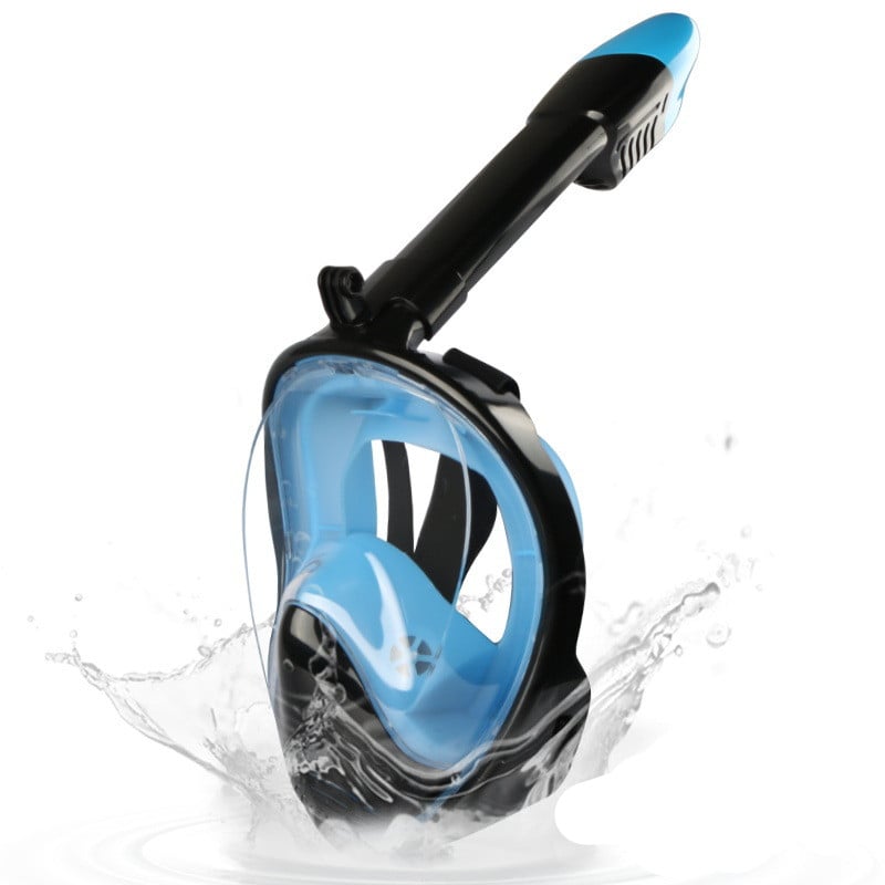Full Face Snorkelling Mask with Dry - Top Snorkel