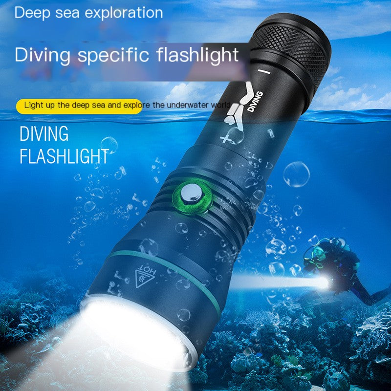 P50 Underwater Diving Flashlight - 2000LM