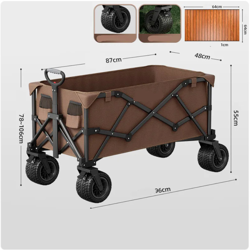 Foldable All-Terrain Camping Cart