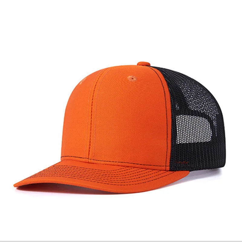 Classic Mesh Snapback Trucker Cap - Breathable, Adjustable Fit