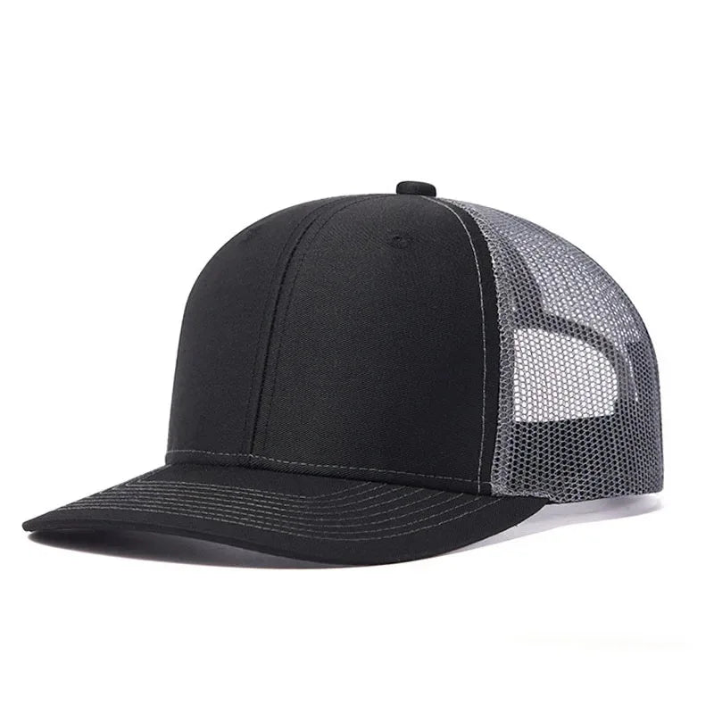 Classic Mesh Snapback Trucker Cap - Breathable, Adjustable Fit