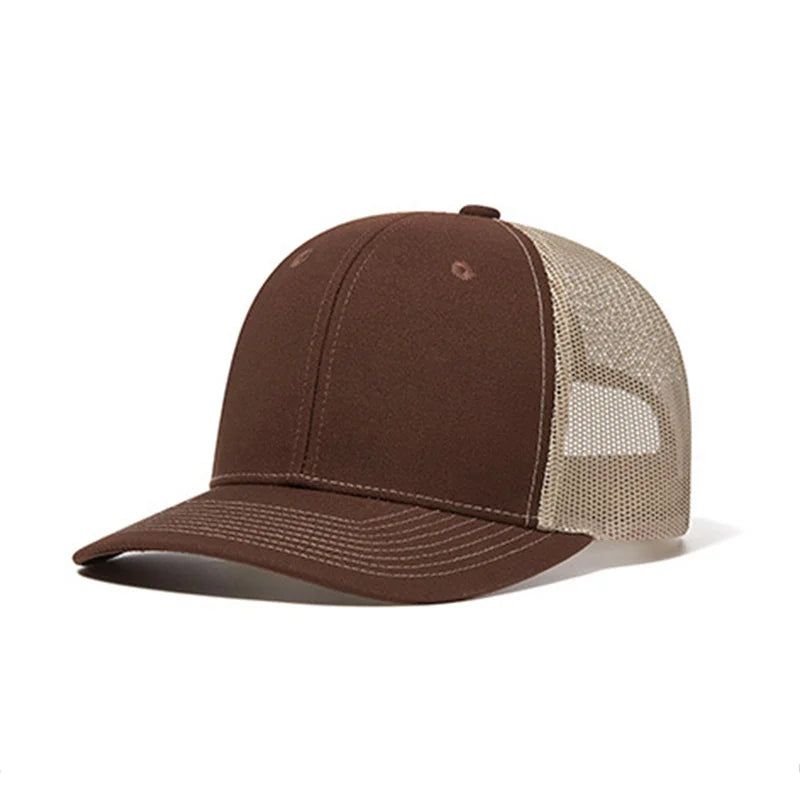 Classic Mesh Snapback Trucker Cap - Breathable, Adjustable Fit