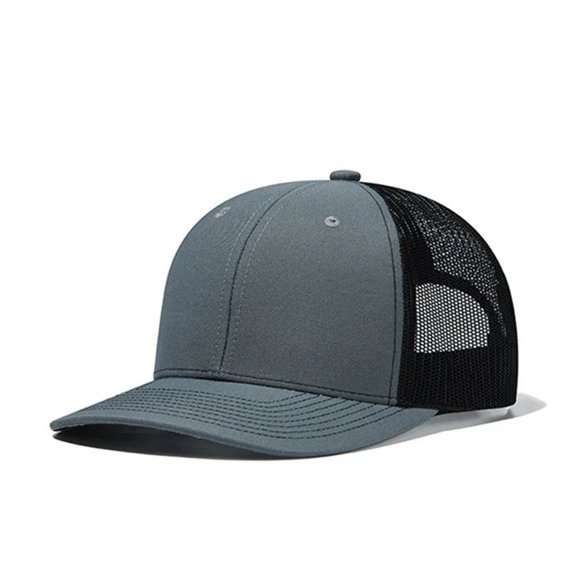 Classic Mesh Snapback Trucker Cap - Breathable, Adjustable Fit