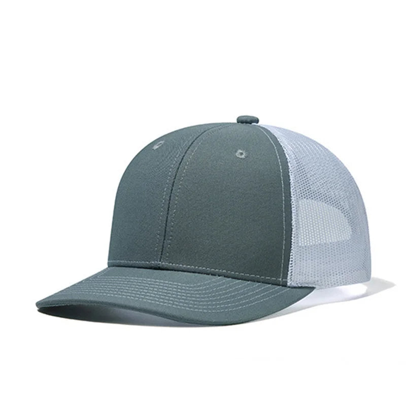 Classic Mesh Snapback Trucker Cap - Breathable, Adjustable Fit