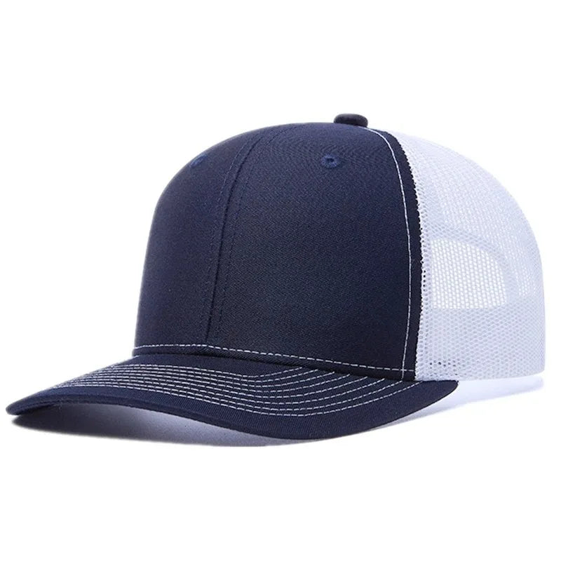 Classic Mesh Snapback Trucker Cap - Breathable, Adjustable Fit