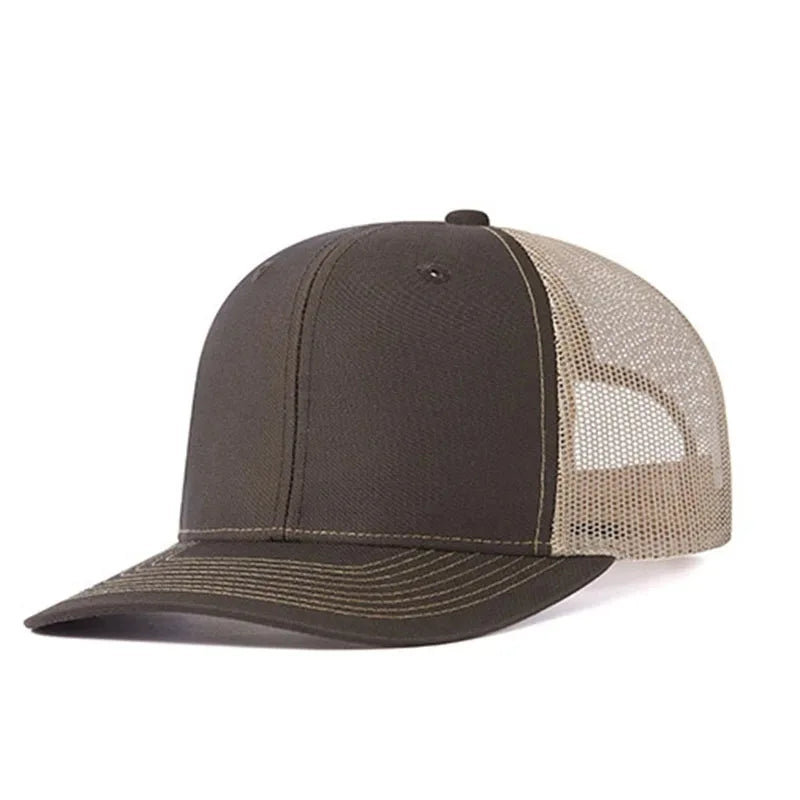 Classic Mesh Snapback Trucker Cap - Breathable, Adjustable Fit