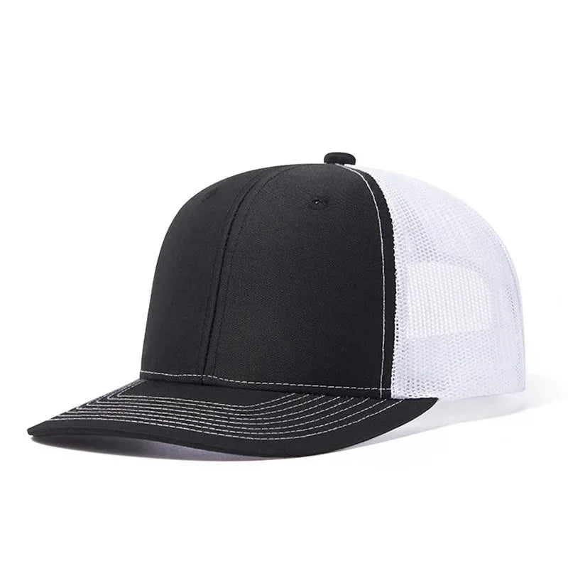 Classic Mesh Snapback Trucker Cap - Breathable, Adjustable Fit