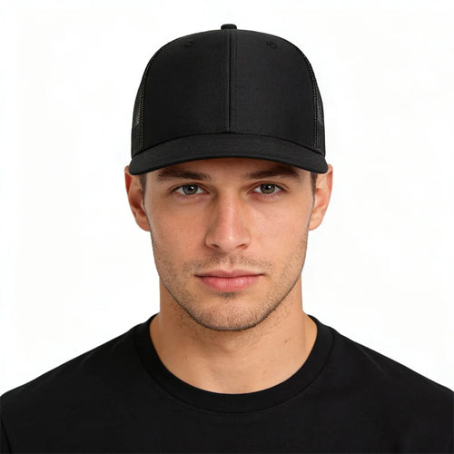 Classic Mesh Snapback Trucker Cap - Breathable, Adjustable Fit