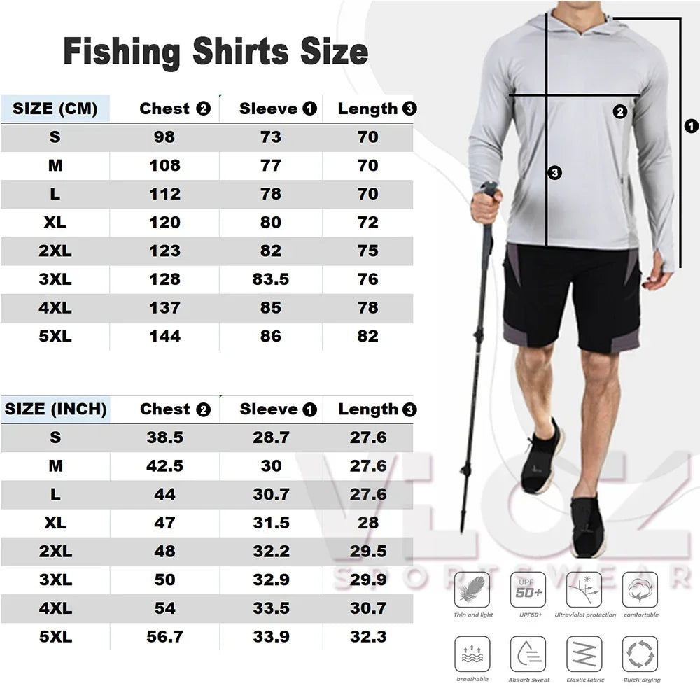 Performance Fishing Hoodie - UV Protection & Anti-Mosquito Long Sleeve