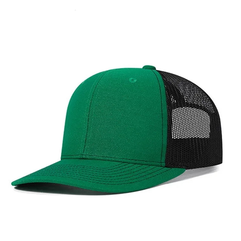 Classic Mesh Snapback Trucker Cap - Breathable, Adjustable Fit