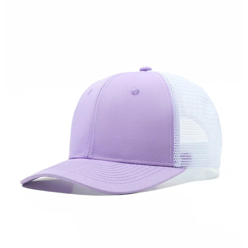 Classic Mesh Snapback Trucker Cap - Breathable, Adjustable Fit