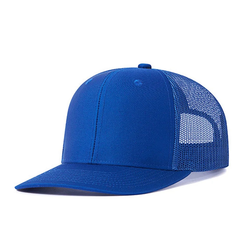 Classic Mesh Snapback Trucker Cap - Breathable, Adjustable Fit