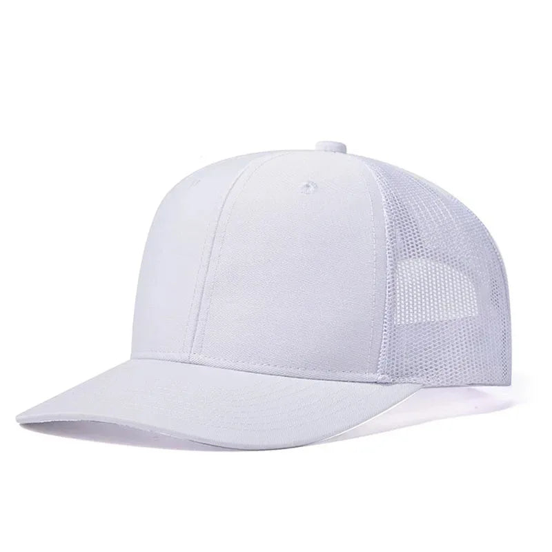 Classic Mesh Snapback Trucker Cap - Breathable, Adjustable Fit