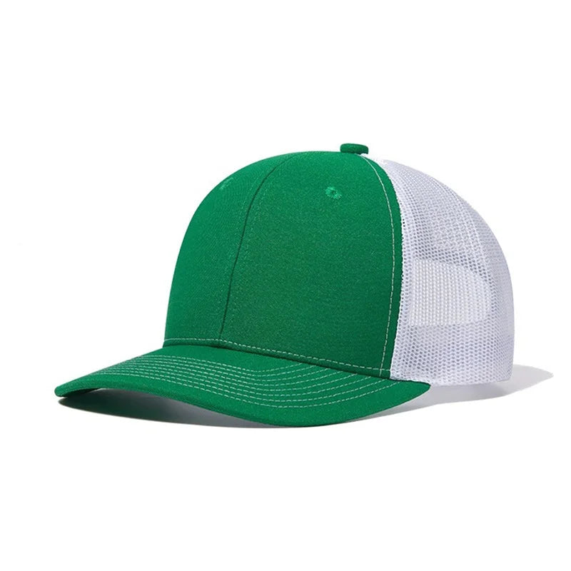 Classic Mesh Snapback Trucker Cap - Breathable, Adjustable Fit
