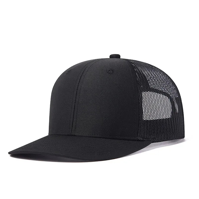Classic Mesh Snapback Trucker Cap - Breathable, Adjustable Fit