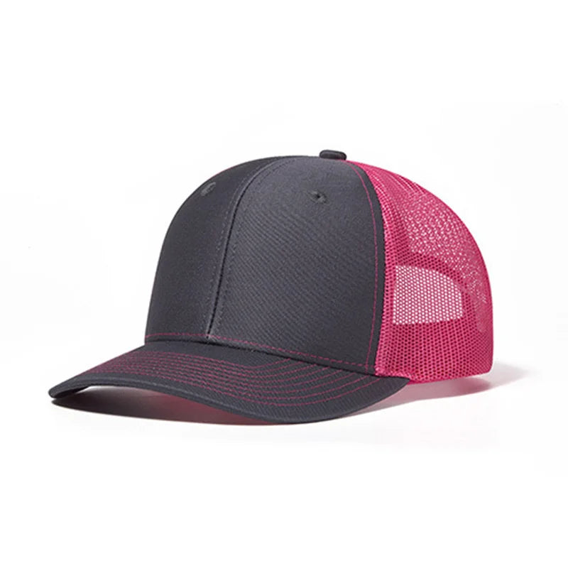 Classic Mesh Snapback Trucker Cap - Breathable, Adjustable Fit