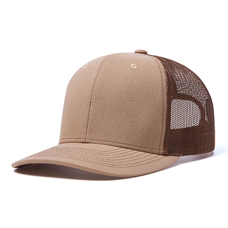 Classic Mesh Snapback Trucker Cap - Breathable, Adjustable Fit