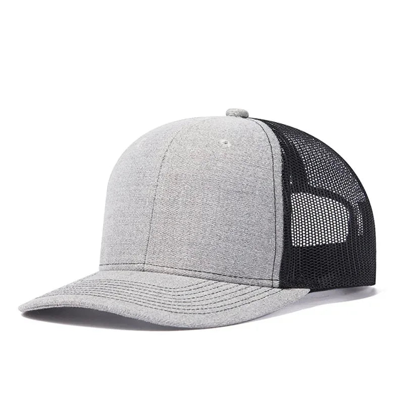 Classic Mesh Snapback Trucker Cap - Breathable, Adjustable Fit