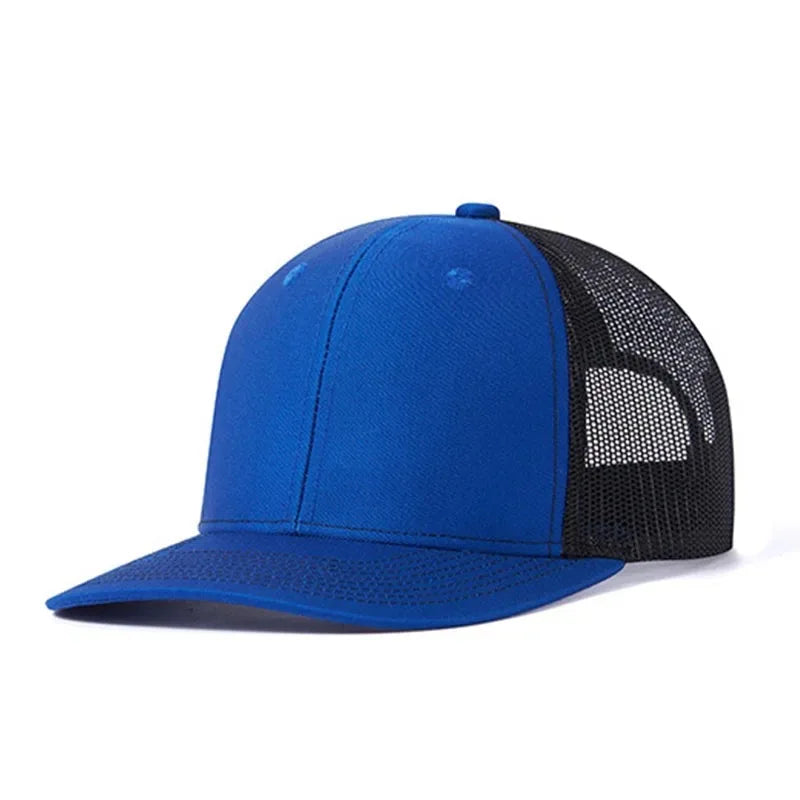 Classic Mesh Snapback Trucker Cap - Breathable, Adjustable Fit