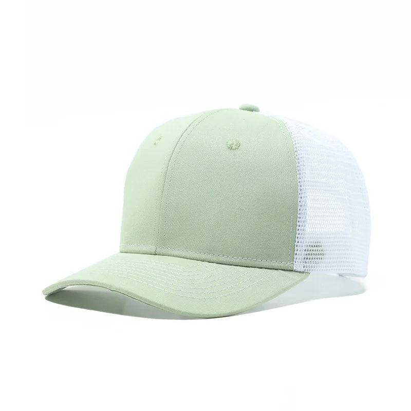 Classic Mesh Snapback Trucker Cap - Breathable, Adjustable Fit