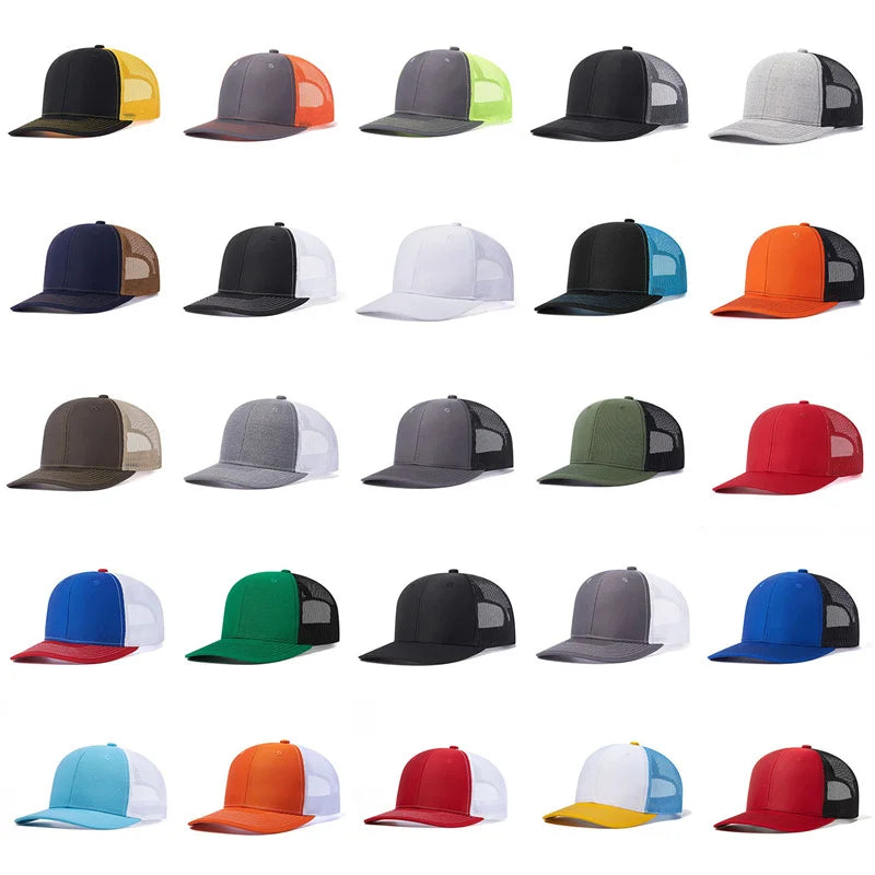 Classic Mesh Snapback Trucker Cap - Breathable, Adjustable Fit