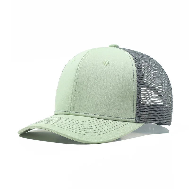 Classic Mesh Snapback Trucker Cap - Breathable, Adjustable Fit