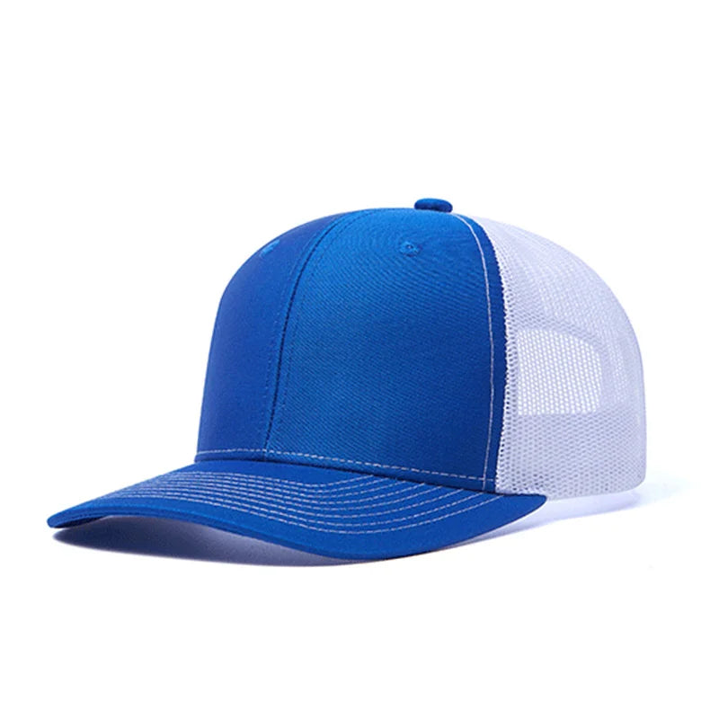 Classic Mesh Snapback Trucker Cap - Breathable, Adjustable Fit