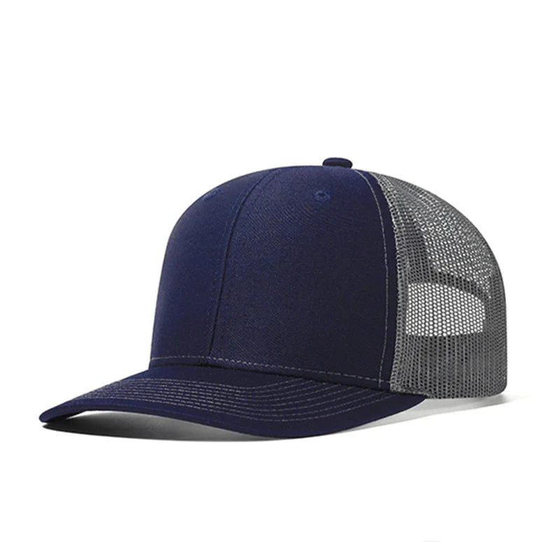 Classic Mesh Snapback Trucker Cap - Breathable, Adjustable Fit