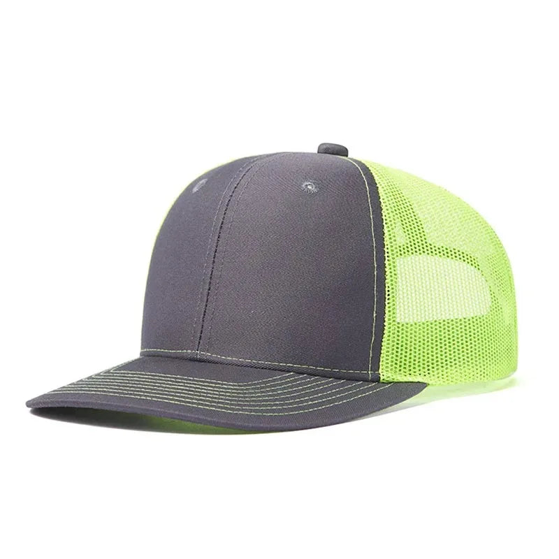 Classic Mesh Snapback Trucker Cap - Breathable, Adjustable Fit