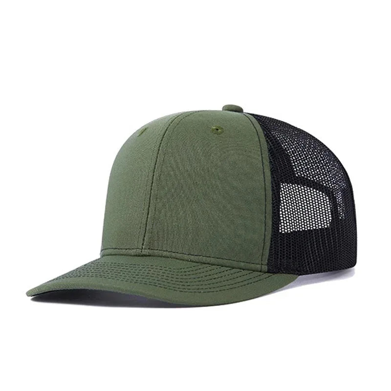 Classic Mesh Snapback Trucker Cap - Breathable, Adjustable Fit