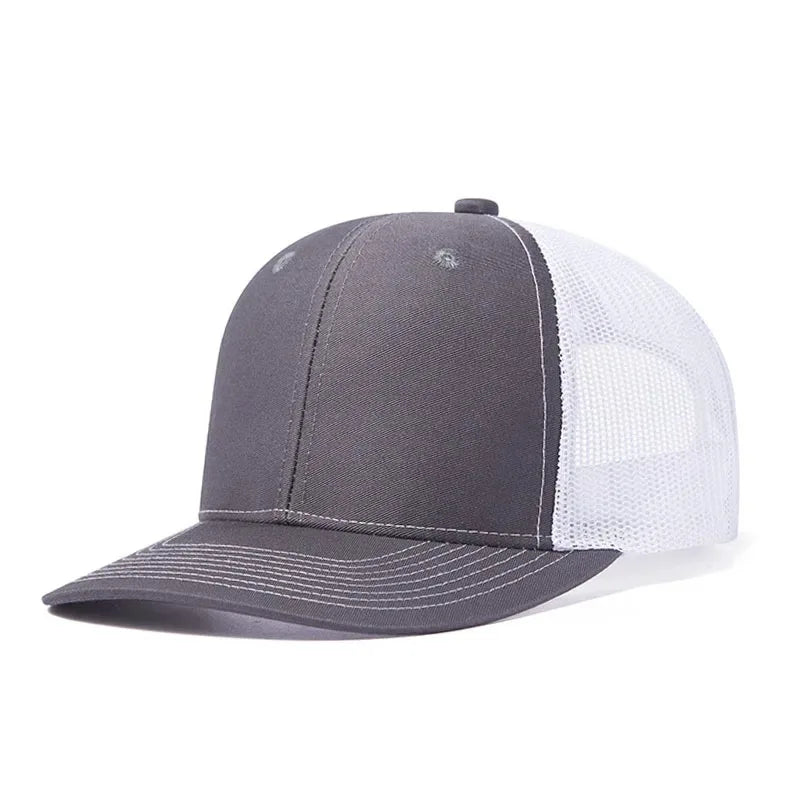Classic Mesh Snapback Trucker Cap - Breathable, Adjustable Fit