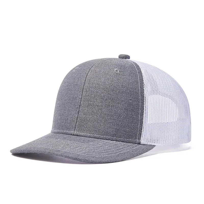 Classic Mesh Snapback Trucker Cap - Breathable, Adjustable Fit
