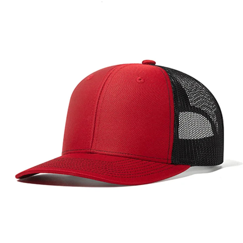 Classic Mesh Snapback Trucker Cap - Breathable, Adjustable Fit