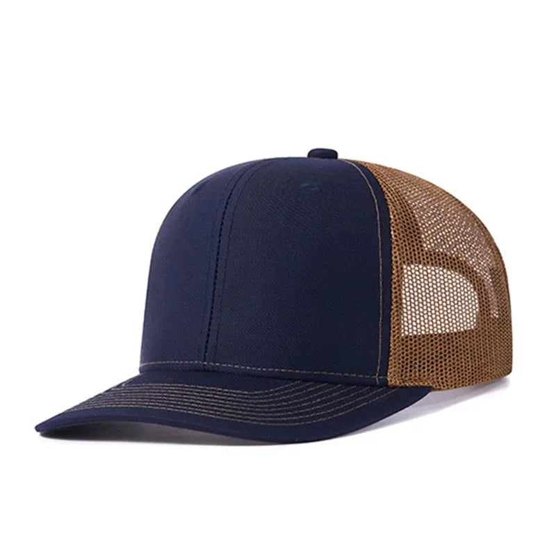 Classic Mesh Snapback Trucker Cap - Breathable, Adjustable Fit