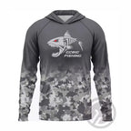 UPF 50+ Hooded Fishing Shirt - Quick-Dry, Face Cover & UV Protection