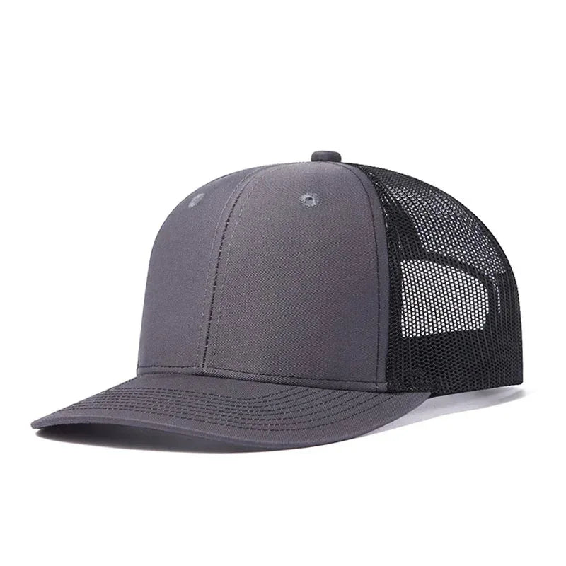Classic Mesh Snapback Trucker Cap - Breathable, Adjustable Fit