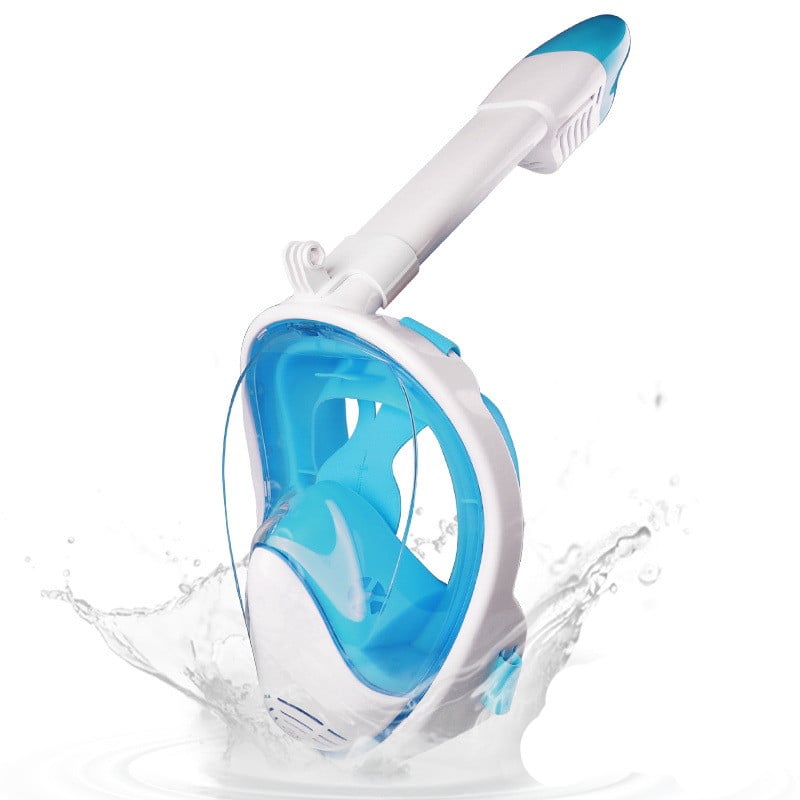 Full Face Snorkelling Mask with Dry - Top Snorkel