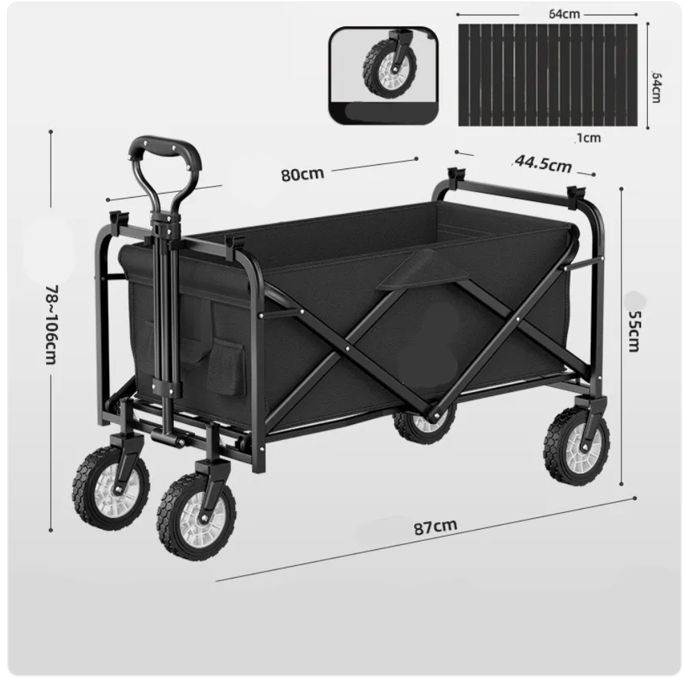Foldable All-Terrain Camping Cart