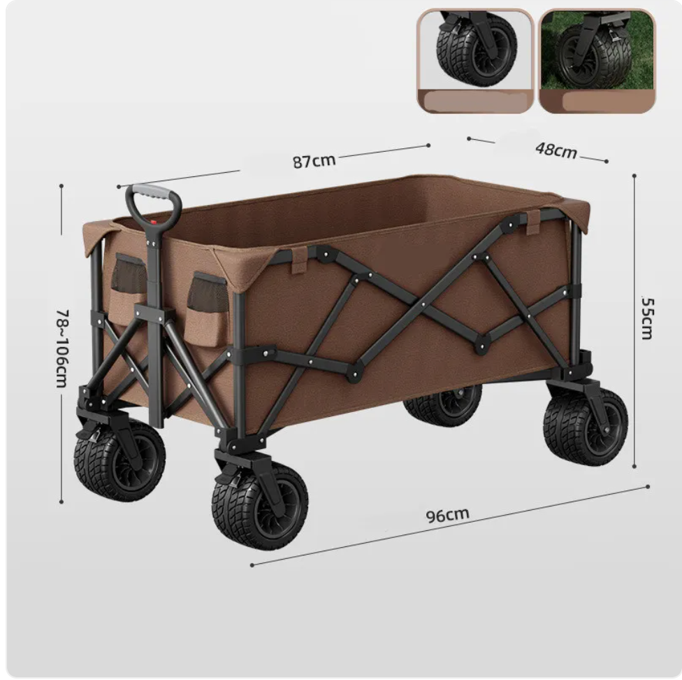 Foldable All-Terrain Camping Cart